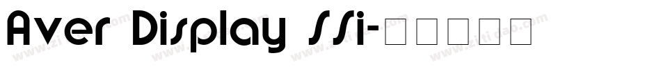 Aver Display SSi字体转换